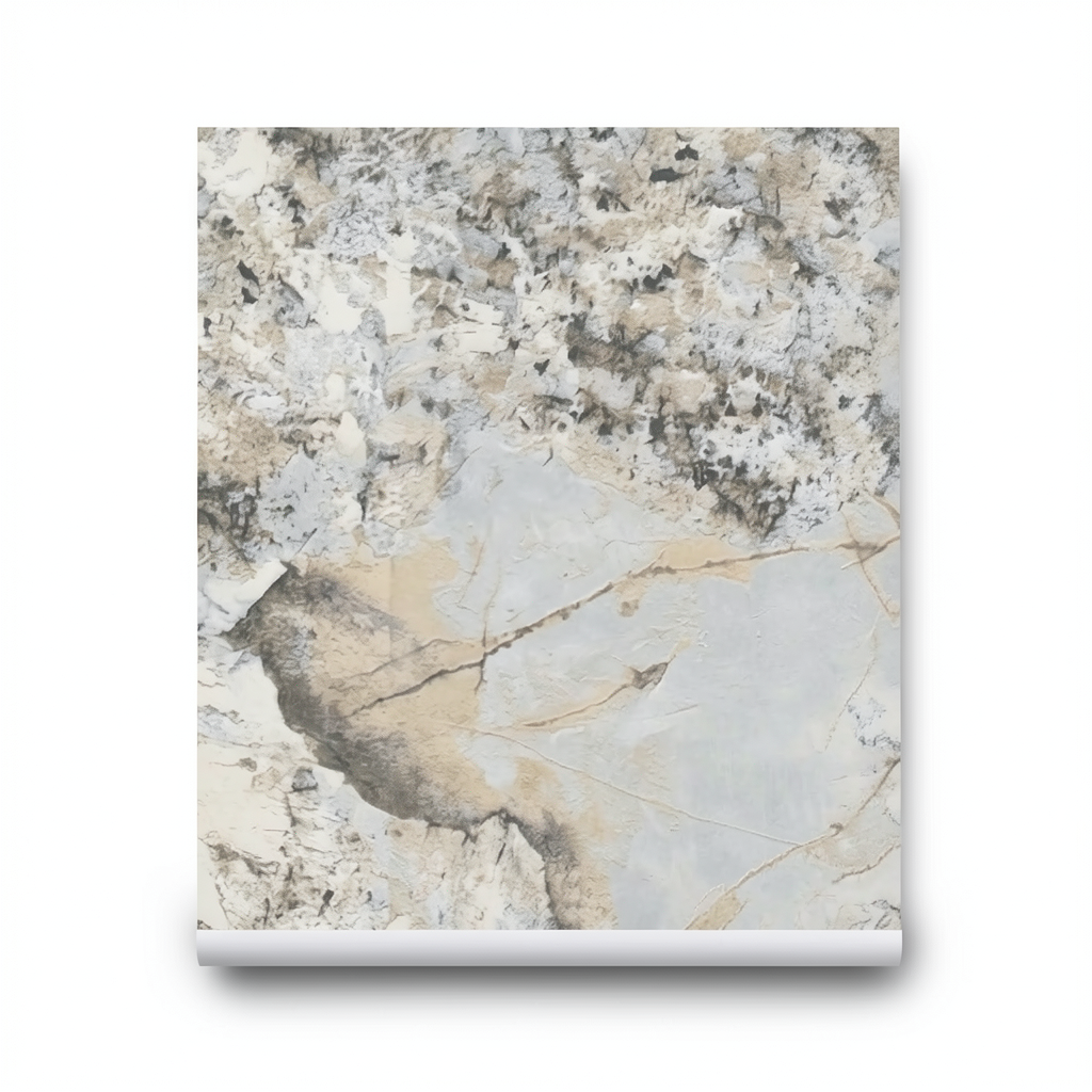 Marble Wallpaper Gray Color 10m x 1.06m, Model 085603