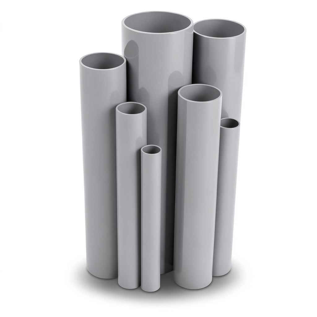 UPVC Pipes 48.1 mm Outside Diameter 1.80 mm Thickness Gray