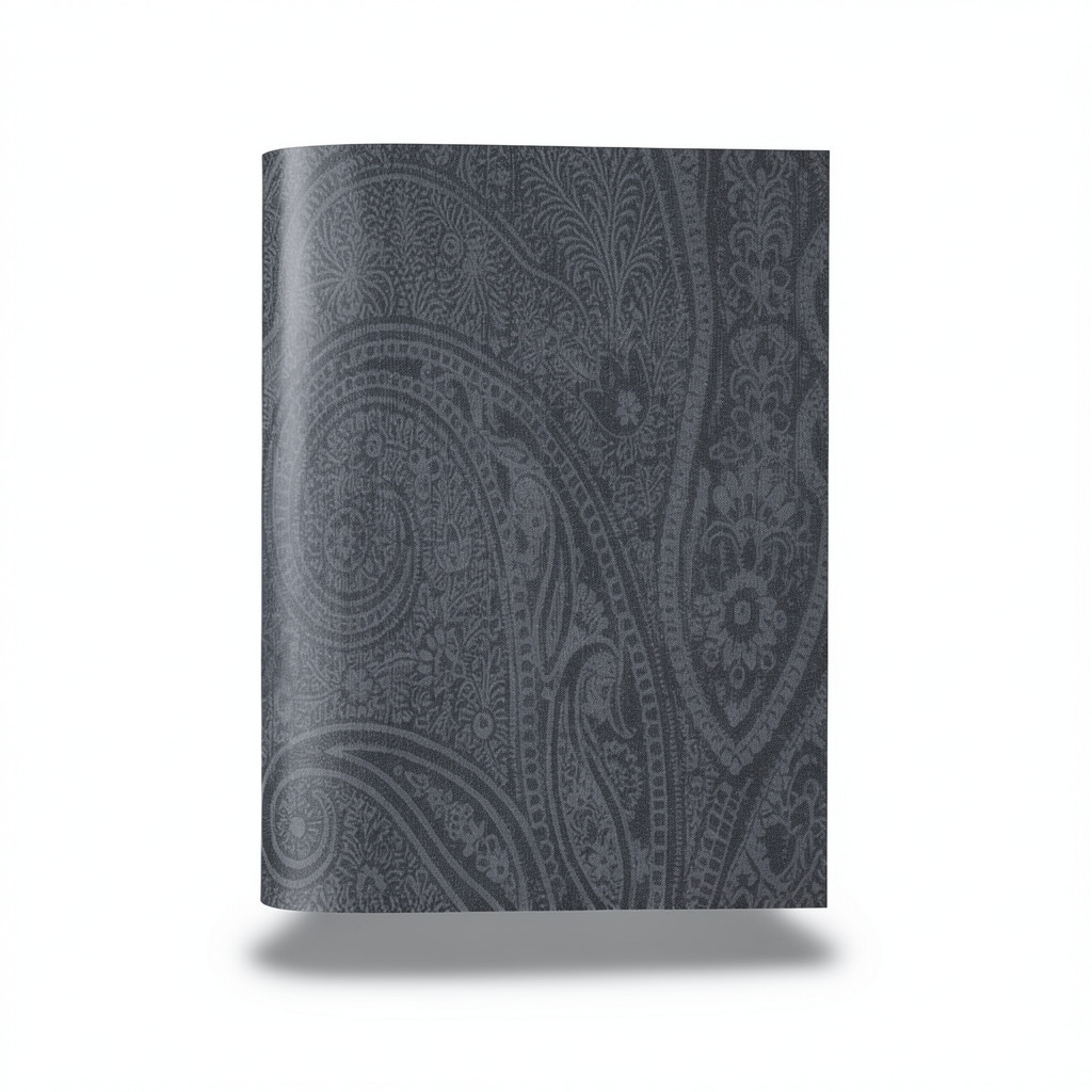 Italian Wallpaper Patterned Design Dark Gray, Size 10mx0.73m, Model 275028