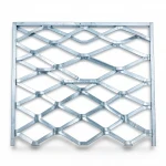 Galvanised Steel Expanded Metal Mesh  Bahri Thickness 2 mm Width 2.44  meter Length 5 meter | Bait Al Tatawor Company