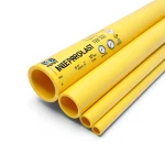 HDPE Pipes PE 80 Pressure 10 Bar 280 mm Diameter 20.6 mm Thickness Yellow | NEPROPLAST