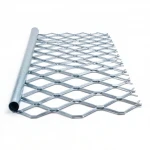 Galvanised Steel Expanded Metal Mesh  Bahri Thickness 2.3 mm Width 2.44  meter Length 7 meter | Bait Al Tatawor Company