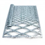 Galvanised Steel Expanded Metal Mesh  Bahri Thickness 2.7 mm Width 2.44  meter Length 7 meter | Bait Al Tatawor Company