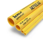 HDPE Pipes PE 80 Pressure 10 Bar Outside Diameter 355 mm Thickness 26.1 mm Yellow | NEPROPLAST