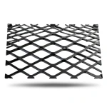 Hot Rolled Black Steel Expanded Metal Mesh Bahri Thickness 2.3 mm Width 2.44 m Length 4 m