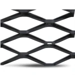 Hot Rolled Black Steel Expanded Metal Mesh Bahri Thickness 2.3 mm Width 2.44 m Length 4 m