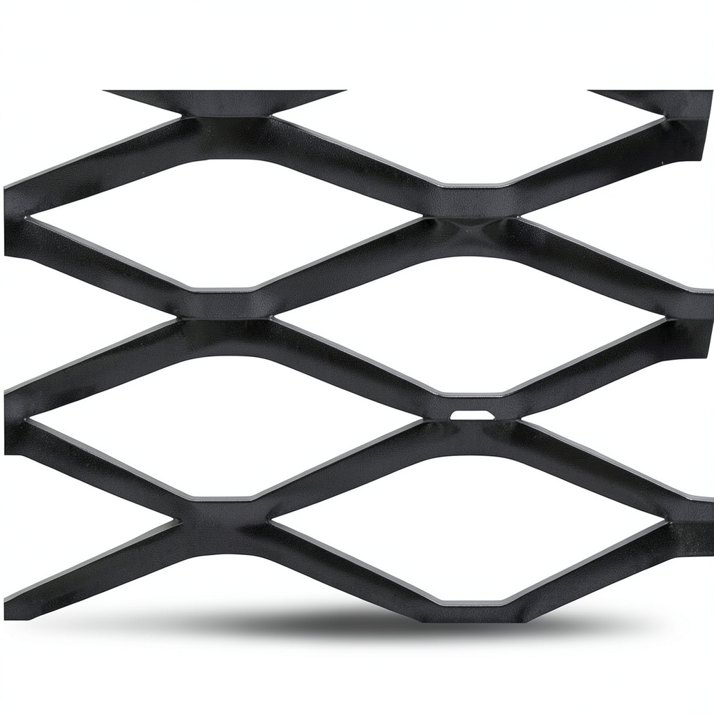Hot Rolled Black Steel Expanded Metal Mesh Bahri Thickness 2.3 mm Width 2.44 m Length 4 m