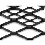 Bahri Hot Rolled Black Steel Expanded Metal Mesh 2.8mm x 2.44m x 4m - Bait Al Tatawor