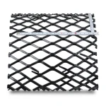 Bahri Hot Rolled Black Steel Expanded Metal Mesh 2.8mm x 2.44m x 4m - Bait Al Tatawor