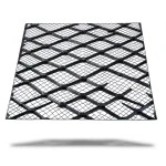 Hot Rolled Steel Expanded Metal Mesh 3 mm Thickness 2.44x4 m Black
