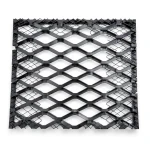 Hot Rolled Steel Expanded Metal Mesh 3 mm Thickness 2.44x4 m Black