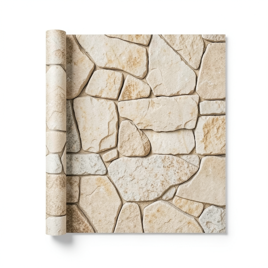 Stone Youth Wallpaper 10m x 0.53m Beige, Model 476408