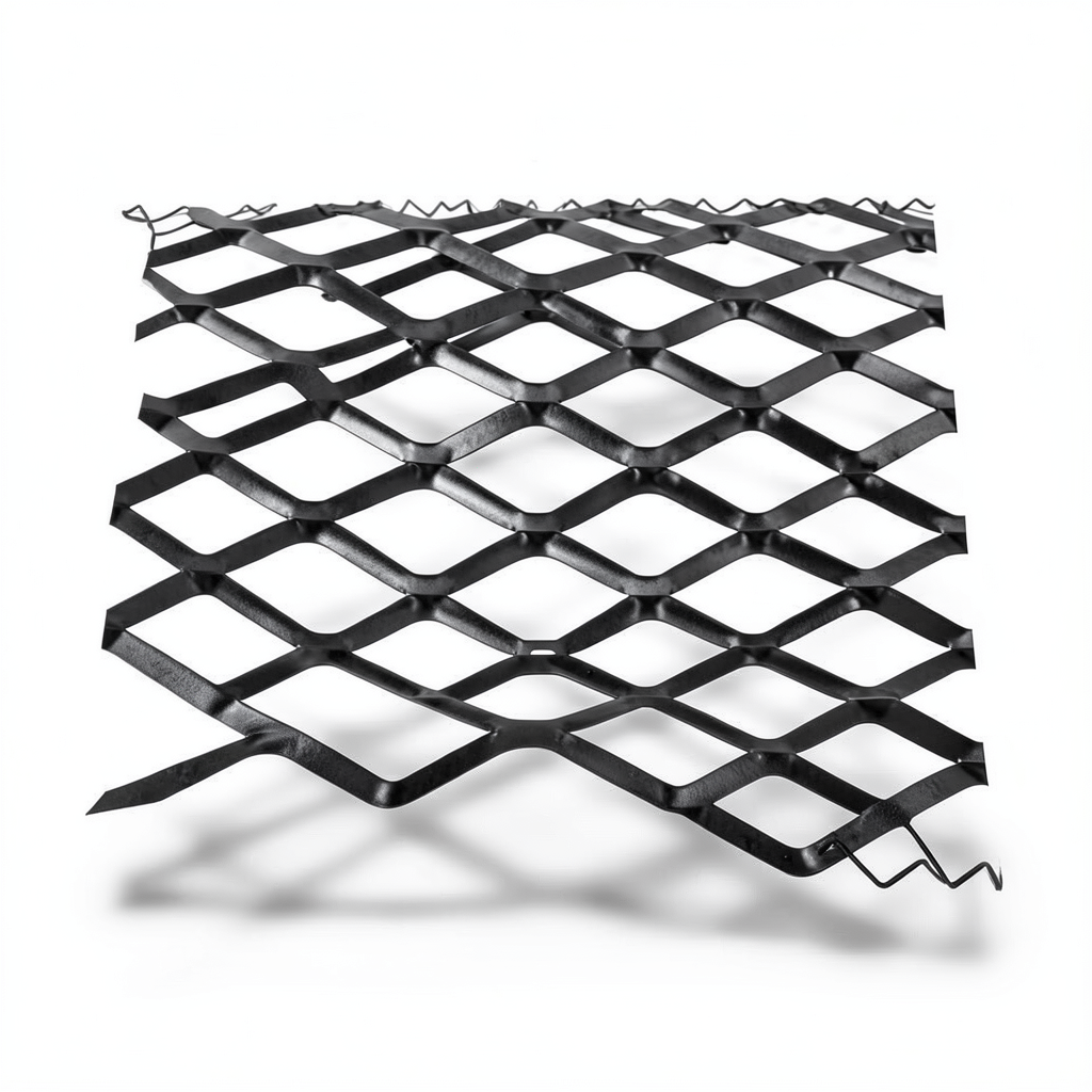 Hot Rolled Black Steel Expanded Metal Mesh Bahri 1.8 mm Thickness 2.44 m Width 5 m Length