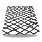 Hot Rolled Black Steel Expanded Metal Mesh Bahri 2 mm Thickness 2.44 m Width 5 m Length