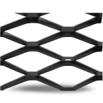 Hot Rolled Black Steel Expanded Metal Mesh Bahri 2.7 mm Thickness 2.44 m Width 5 m Length