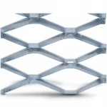 Galvanised Steel Expanded Metal Mesh  Bahri Thickness 4.8 mm Width 2.44  meter Length 1 meter | Bait Al Tatawor Company