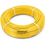HDPE Pipes PE 80 Pressure 6 Bar 50 mm Diameter 2.3 mm Thickness Yellow | NEPROPLAST