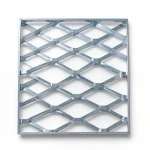 Galvanised Steel Expanded Metal Mesh  Bahri Thickness 2.8 mm Width 2.44  meter Length 2 meter | Bait Al Tatawor Company
