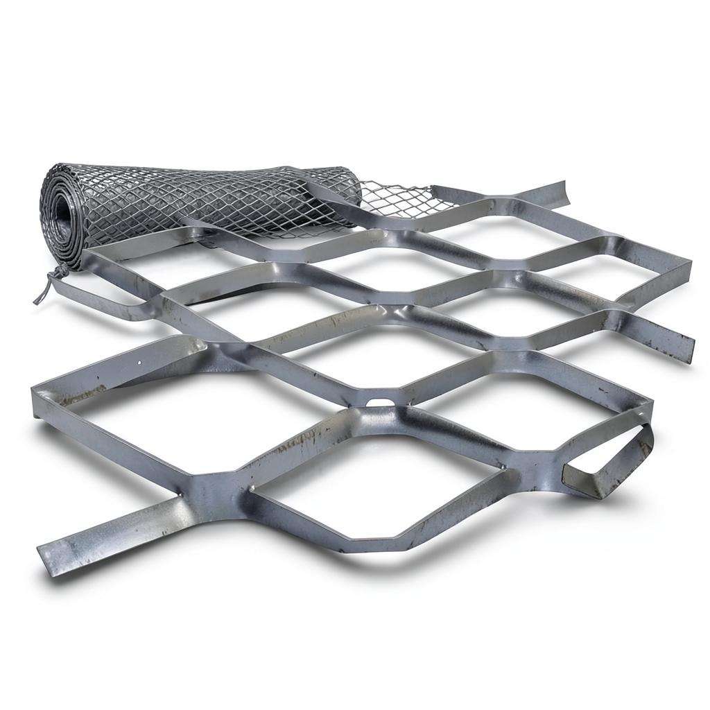 Hot Rolled Steel Expanded Metal Mesh Bahri 1.7 mm Thickness 2.44 m Width 6 m Length
