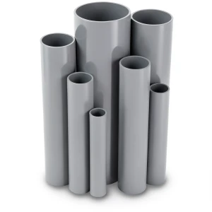 مواسير UPVC قطر خارجي 60.2 مم سمك 1.8 مم لون رمادي