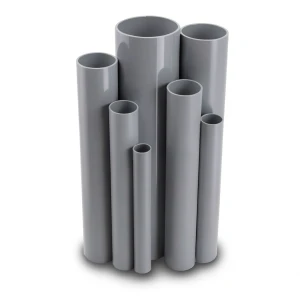 UPVC Pipes Outside Diameter 88.7 mm Thickness 1.8 mm Gray