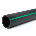 أنابيب بلاستيك HDPE ضغط  12.5 بار [PE 80] قطر خارجي 180 مم  SDR 11  لون اسود مع خط اخضر | مصنع المنى