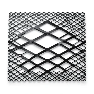 Hot Rolled Black Steel Expanded Metal Mesh Bahri 2.7 mm Thickness 2.44 m Width 6 m Length