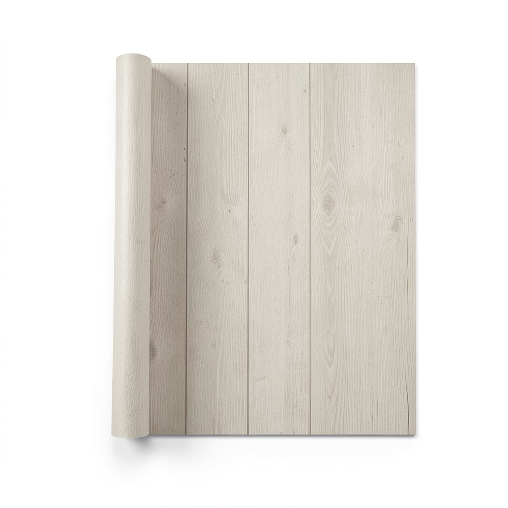 German Wooden Wallpaper 10m x 0.53m Beige, Model 479720