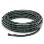 لفة أنابيب بلاستيك HDPE ضغط 4 بار PE 80 قطر خارجي 110 مم SDR 33 أسود مع خطوط خضراء