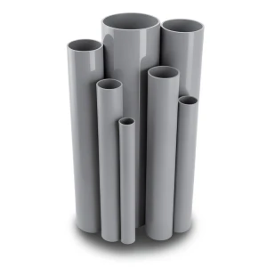 UPVC Pipes Schedule 80 Size 8 Inch Thickness 10.97 mm Gray