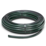 لفة أنابيب بلاستيك HDPE ضغط 4 بار PE 80 قطر خارجي 90 مم SDR 33 أسود مع خطوط خضراء