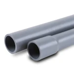 مواسير UPVC لانظمة الصرف الصحي ضغط 4 بار قطر خارجي 75 مم سمك 1.8 مم لون رمادي