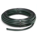 لفة أنابيب بلاستيك HDPE ضغط 6 بار PE 80 قطر خارجي 75 مم SDR 22 أسود مع خطوط خضراء