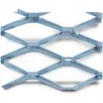 Galvanised Steel Expanded Metal Mesh  Bahri Thickness 4.8 mm Width 2.44  meter Length 1 meter | Bait Al Tatawor Company