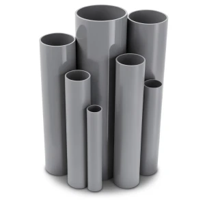 UPVC Pipes Nominal Pressure 6 Bar Outside Diameter 168 mm Thickness 4.5 mm Gray