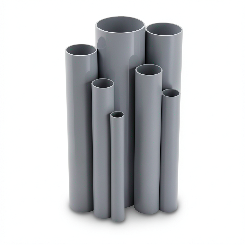 UPVC Pipes 48.4 mm Outside Diameter 2.20 mm Thickness Gray