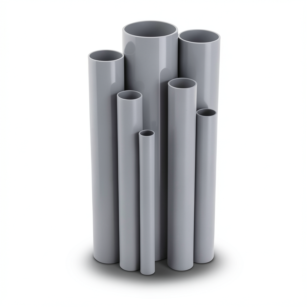 مواسير UPVC قطر خارجي 60.2 مم سمك 1.8 مم لون رمادي
