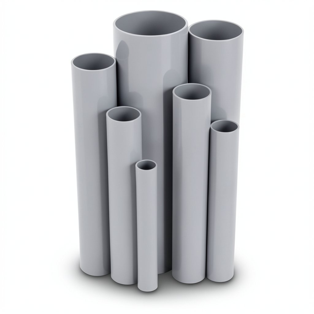 مواسير UPVC قطر خارجي 60.5 مم سمك 2.2 مم لون رمادي