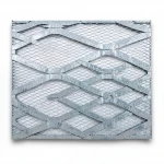 Galvanised Steel Expanded Metal Mesh  Bahri Thickness 2.8 mm Width 2.44  meter Length 4 meter | Bait Al Tatawor Company