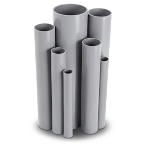 UPVC Pipes 75.0 mm Outside Diameter 1.8 mm Thickness Gray Color