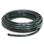 لفة أنابيب بلاستيك HDPE ضغط 6 بار PE 80 قطر خارجي 110 مم SDR 22 أسود مع خطوط خضراء