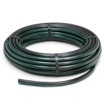 لفة أنابيب بلاستيك HDPE ضغط 6 بار PE 80 قطر خارجي 75 مم SDR 22 أسود مع خطوط خضراء