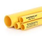 HDPE Pipes PE 80 Pressure 6 Bar Outside Diameter 200 mm Thickness 9.1 mm Yellow | NEPROPLAST
