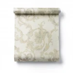 Italian classic wallpaper, size 10 m x 1.06 m, light beige color, model 56923  