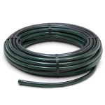 لفة أنابيب HDPE ضغط 10 بار PE 80 قطر خارجي 50 مم SDR 13.6 لون أسود مع خط أخضر