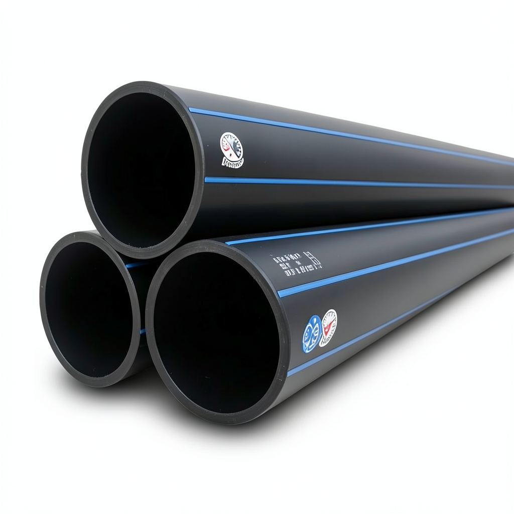 أنابيب HDPE PE 80 ضغط اسمي 10 بار قطر خارجي 315 مم سمك 23.2 مم لون أسود | نيبروبلاست