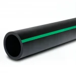 مواسير HDPE ضغط  16 بار [PE 80] قطر خارجي 200 مم  SDR 9  لون اسود مع خط اخضر | مصنع المنى