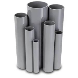 UPVC Pipes Outside Diameter 89.1 mm Thickness 2.2 mm Gray