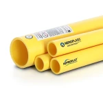 Neproplast HDPE Pipes PE 80 Pressure 6 Bar Outside Diameter 140 mm Thickness 6.4 mm Yellow | NEPROPLAST