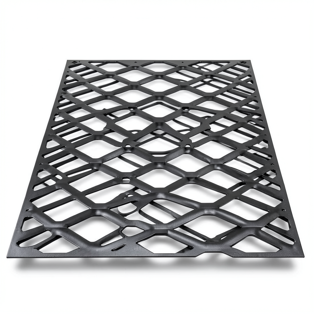 Hot Rolled Black Steel Expanded Metal Mesh 3 mm Thickness 2.44m Width 7m Length